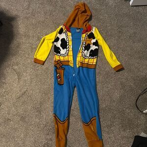 Toy Story Woody Disney PAJAMAS or costume size 8